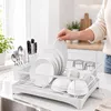 Égouttoir à vaisselle Relaxdays, avec panier à couverts, Voir les images du produit 3