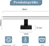 ZMH LED zrkadlové svetlo 60CM 12W zrkadlové svetlo čierne Náhľad obrázku produktu 6