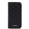 A black Karl Lagerfeld book case for an iPhone 14 Pro Max is shown against a white background. Produktbild-Vorschau
