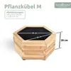 holz4home® 3er SetOutdoor Pflanzkübel  I 6-Eckig aus Produktbild-Vorschau 8