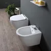 Wand-WC ohne Spülrand + WC-Sitz und Bidet | Folk Produktbild-Vorschau 2