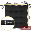 Sitzkissen Schwarz 40 X 40 + 4 CM (4er Pack) Produktbild-Vorschau 3