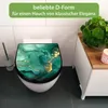 WC Sitz D-Form Schwarz mit Absenkautomatik Motiv Grüner Produktbild-Vorschau 2