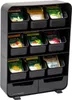 Schreibtischorganizer - 11-Lade - Schwarz - 26 cm L x 8 cm Produktbild-Vorschau 2
