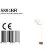 Mexlite - lampa stojąca - Bella - brąz - metal tkanina - Podgląd zdjęcia produktu 9