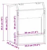 vidaXL Kaninchenfütterer Silber 33,5 x 25,5 x 45,5 cm Produktbild-Vorschau 7