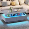Balconera Couchtisch Grau mit 16-Farbiger LED Beleuchtung, Produktbild-Vorschau 1
