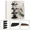 The Living Store Eck-Schweberegale 4 Stk. Schwarz 25x25x3,8 Produktbild-Vorschau 1