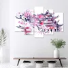 5-teiliges leinwandbild japanische landschaft 200x100 cm Produktbild-Vorschau 2