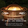 A fire pit with a flame inside, set in an outdoor environment. Produktbild-Vorschau