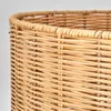 Dello Stehlampe aus Metall/Rattan in Schwarz/Natur Produktbild-Vorschau 3