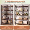 COSTWAY, libreria a 5 ripiani, angolare a forma di L, Anteprima dell’immagine prodotto 4