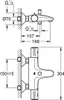 Grohe Grohtherm 800 Thermostat-Wannenbatterie 1/2″ matt Produktbild-Vorschau 3
