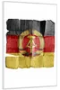 Wallario Wandbild DDR Flagge auf altem Papier - schwarz rot Produktbild-Vorschau 2