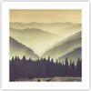 Poster - Poster ohne Rahmen - Berge Wald Natur - 40x40 cm - Produktbild-Vorschau 1
