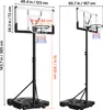 VEVOR Basketballständer max. 3,05 m höhenverstellbarer Produktbild-Vorschau 8