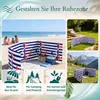 Lantigo Strandparavent Rot-blauer Anker 10m Windschutz Produktbild-Vorschau 5