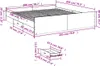 vidaXL Bettgestell mit Schubladen Weiß 200x200 cm Produktbild-Vorschau 7