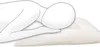 A person sleeping on their side on a pillow. Produktbild-Vorschau