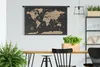 MuchoWow® Wandteppich Wandbehang Karte - Welt - Braun Produktbild-Vorschau 2