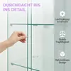 Vitrina de vidrio INONEFT con iluminación LED, puertas Vista previa de la imagen del producto 6