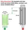2 Stück LogiCell Wiederaufladbare 2/3AAA NI-MH-Akku 150mAh, Produktbild-Vorschau 3