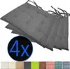 Stuhlkissen Nizza 38x38 cm 4er Pack Sitzkissen mit Produktbild-Vorschau 1