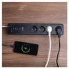 GoSmart prodlužovací kabel 2 m / 4 zásuvky / s vyp. / s USB / bílá-černá / PVC / 1,5 mm2 Náhled obrázku produktu