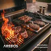 Arebos Edelstahl Grillplatte 40x30 cm massiv 4 mm für Gas- Produktbild-Vorschau 4