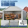 YZNAHRE Carport Zeltgarage 4x8 m Große Garagenzelt Produktbild-Vorschau 5