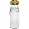 A clear glass jar with a decorative lid. Anteprima dell’immagine prodotto