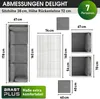 Polyrattan Garten Sitzgruppe DELIGHT-7  grau/anthrazit Produktbild-Vorschau 4