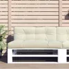 vidaXL Coussin pour palette Crème 120x40x12 cm Tissu Voir les images du produit 2