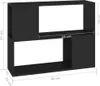 vidaXL Szafka pod TV czarna 80x24x63 cm materiał Podgląd zdjęcia produktu 7