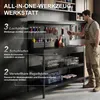 HOMCOM Werkbank 122 x 61 x 156 cm Arbeitstisch mit Produktbild-Vorschau 4