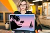 MuchoWow® Laptop Aufkleber Sticker Cover Strand - Boot - Produktbild-Vorschau 5