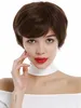WIG ME UP Perücke kurz Pixie fransig Kastanie Braun Mix Produktbild-Vorschau 3