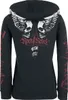 Rock Rebel by EMP Damen schwarze Kapuzenjacke mit Produktbild-Vorschau 3