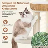 Yaheetech Kratzbaum aus PE-Rattan, 72 cm, mit Katzenhöhle & Produktbild-Vorschau 8