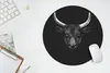 MuchoWow® Mauspad Mousepad Tiere - Stier - Schwarz - Weiß - Produktbild-Vorschau 5
