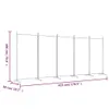 vidaXL Paravent Anthracite 5 pièces 433x180 cm Tissu - Voir les images du produit 9
