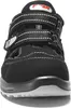 Front view of a black safety sandal. Produktbild-Vorschau
