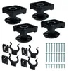 Set aus 4 verstellbaren Küchenfüßen 5 - 7,5 cm, belastbar Produktbild-Vorschau 1