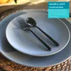 Kuchengabeln aus Edelstahl – 15 cm – Schwarz – 12er-Pack Produktbild-Vorschau 2