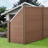 WPC zahradní plot Skloněný prvek Soukromí Screen Windbreak Náhled obrázku produktu 6