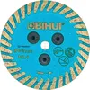 A close-up, top-down view of a blue diamond cutting disc with gold accents and black bolts, set against a white background. Anteprima dell’immagine prodotto