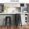 HOMCOM Lot de 4 tabourets de Bar Empilable Chaise de Bar Voir les images du produit 6