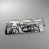Bild auf Leinwand - Leinwandbild - 3 Teile - Alt Motorrad Produktbild-Vorschau 2