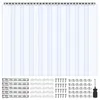 Tenda a strisce VEVOR, 213 cm di altezza x 152 cm di Anteprima dell’immagine prodotto 2