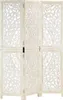 vidaXL 3ks Room Divider Ručne vyrezávané biele 120×165cm Náhľad obrázku produktu 7